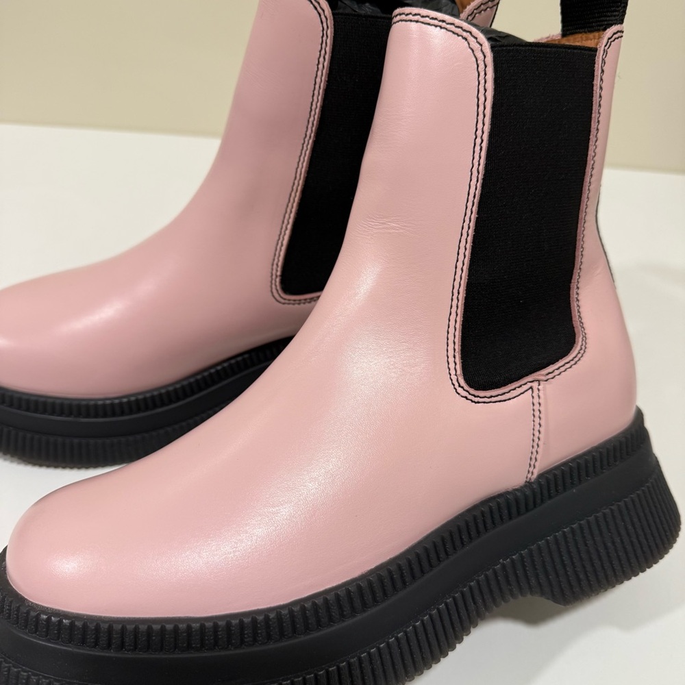 * NEW Ganni Creepers Chelsea Boot in Pale Lilac BT - Picture 7 of 12